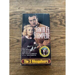Santa Fe Stampede 1938 VHS Western John Wayne Ray Corrigan Max Terhune Pre-Owned